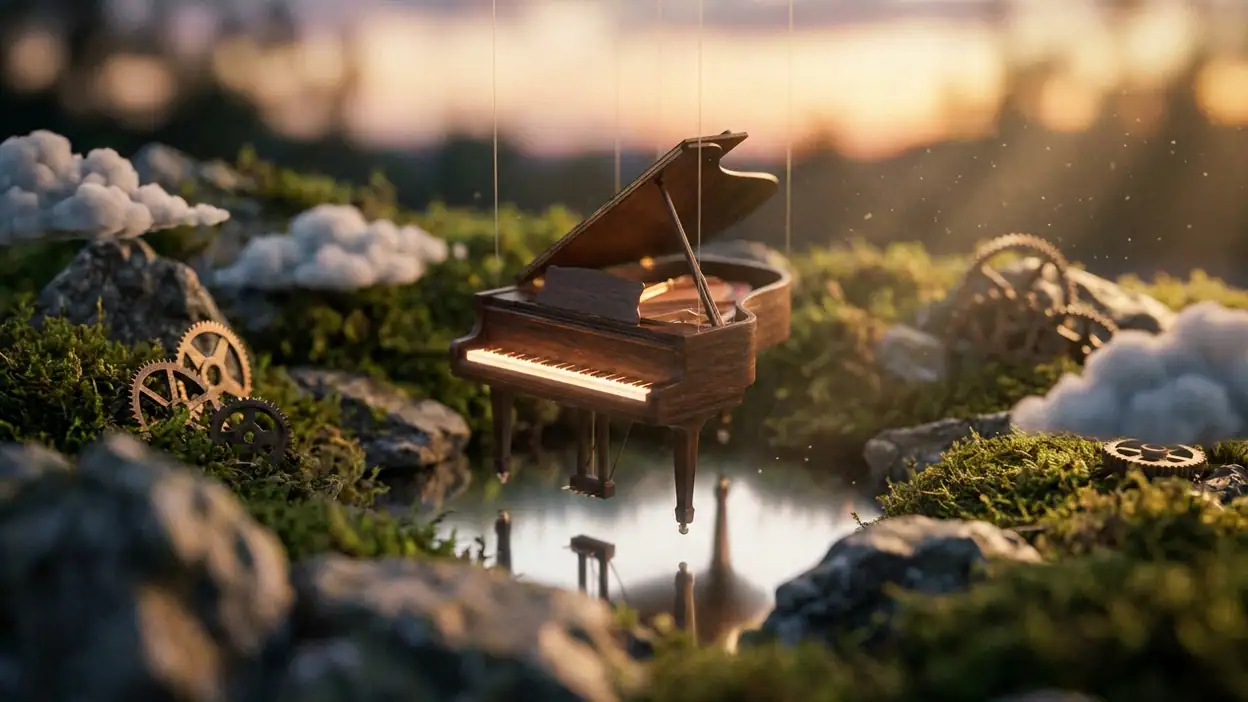 Jeu de piano: Pièce Classique - La Symphonie Mobile Réinventée